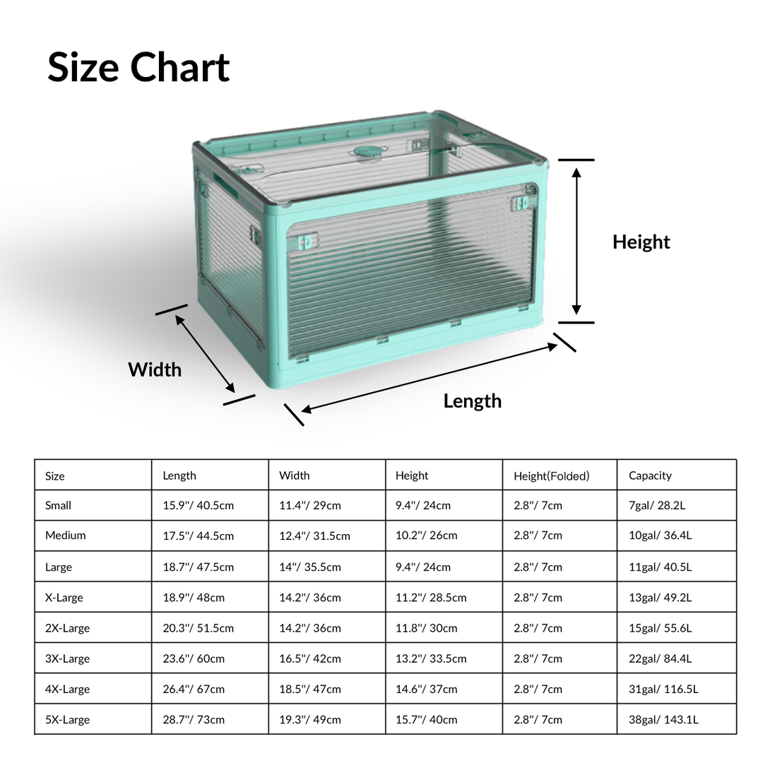 Foldable Storage Box Set - Extended