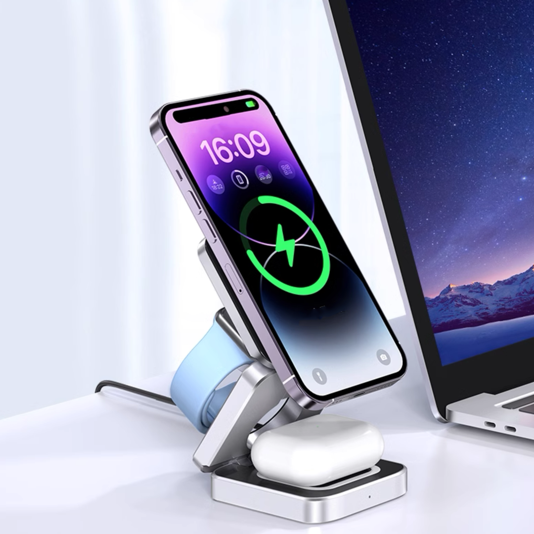 3-in-1 Magnetic Wireless Fast Charger