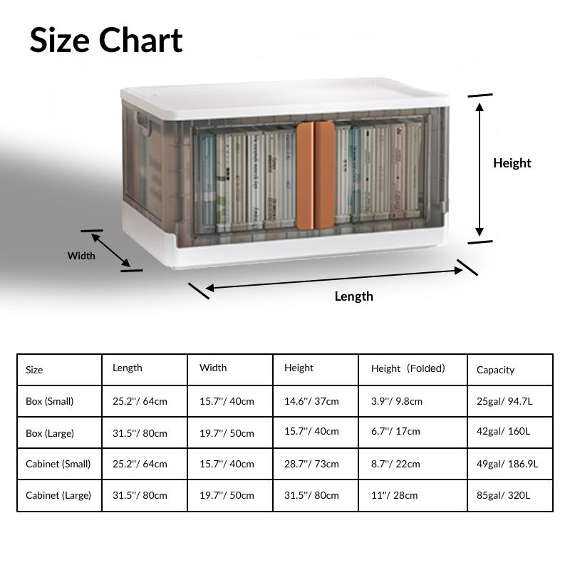 Foldable & Stackable Cabinet