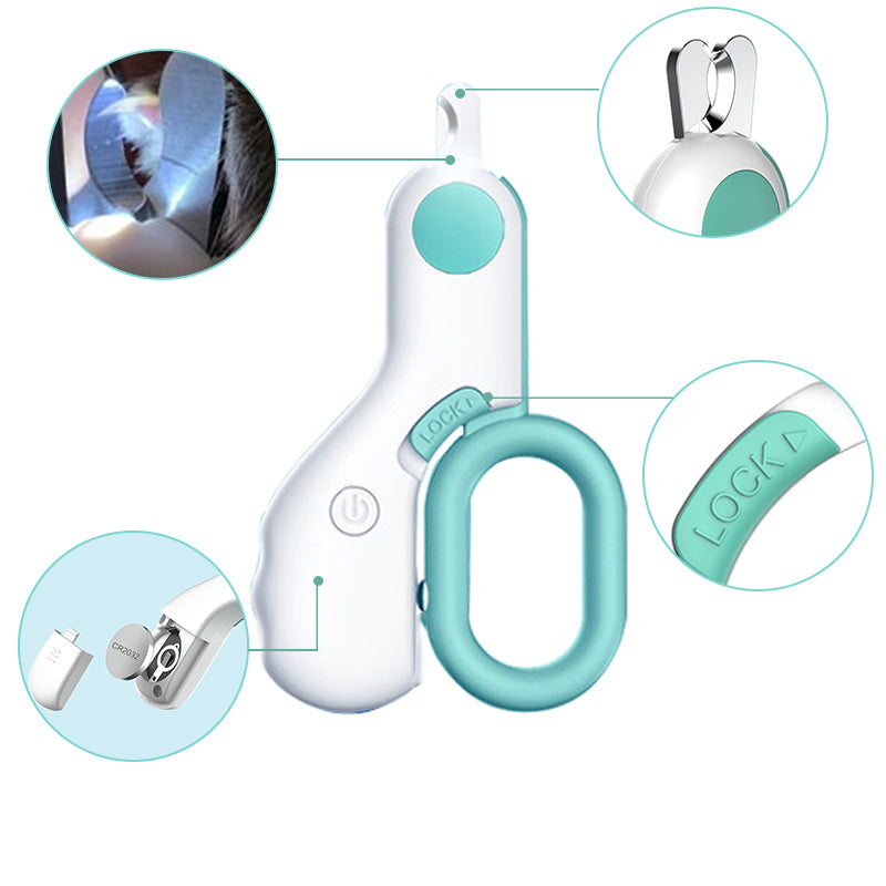 Pet Nail Clipper with LED Light