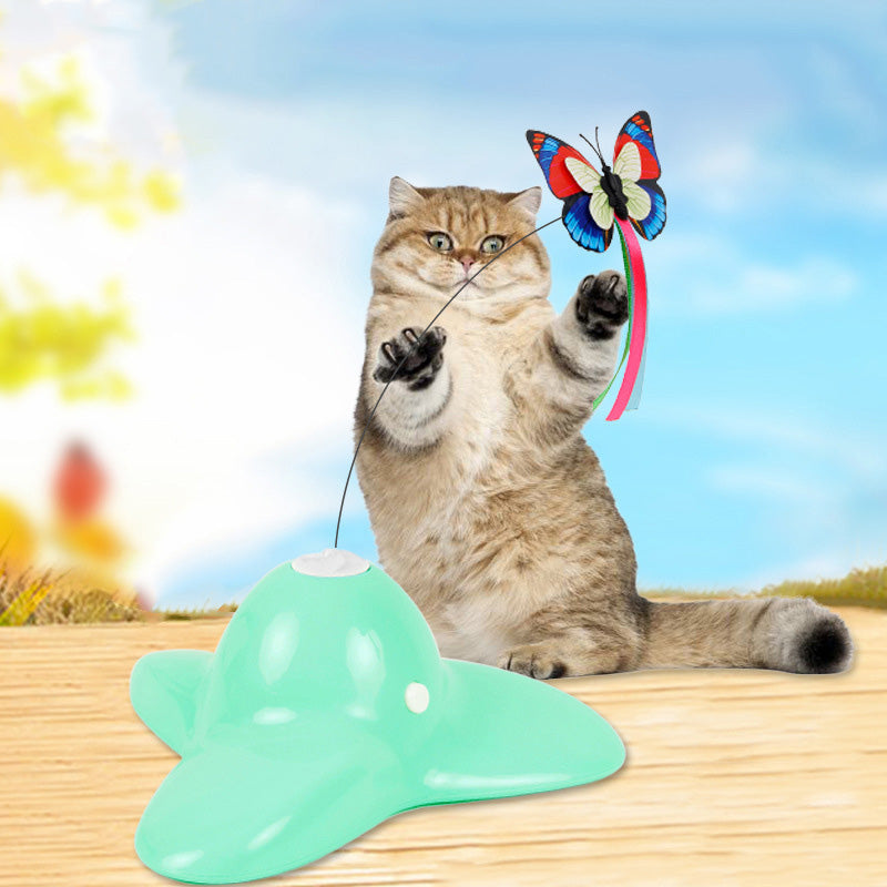 Rotating Butterfly Cat Toy