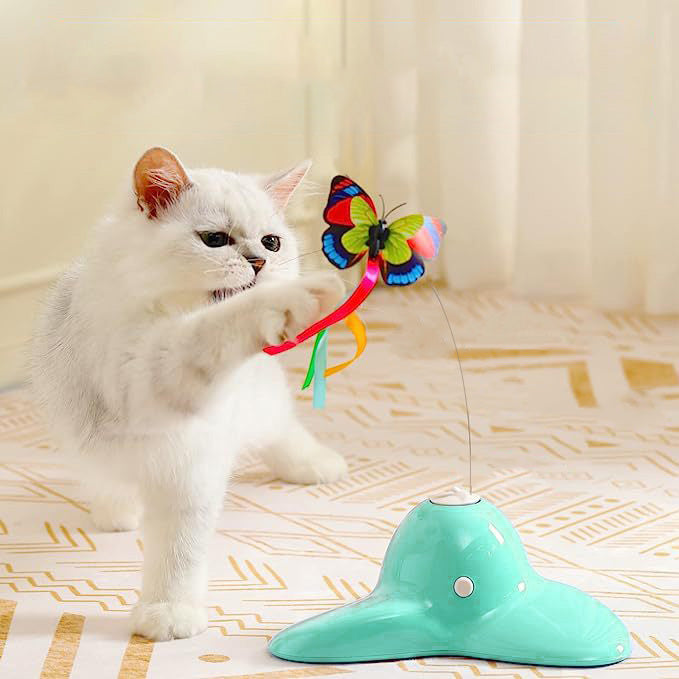 Rotating Butterfly Cat Toy